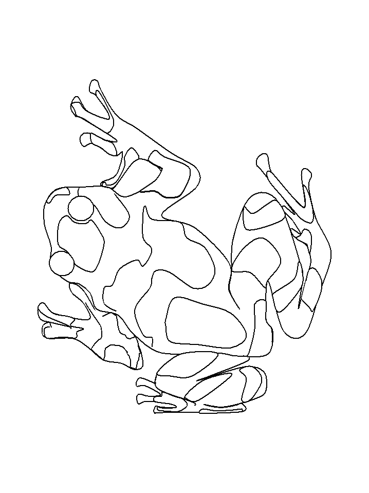 African Tree Frog coloring page