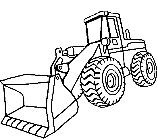 Front Loader Coloring Page