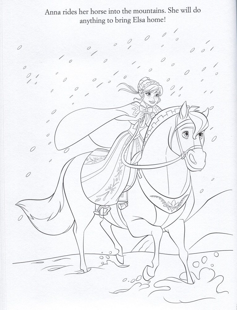 frozen horse coloring pages