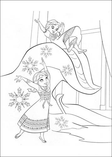 frozen winter coloring pages