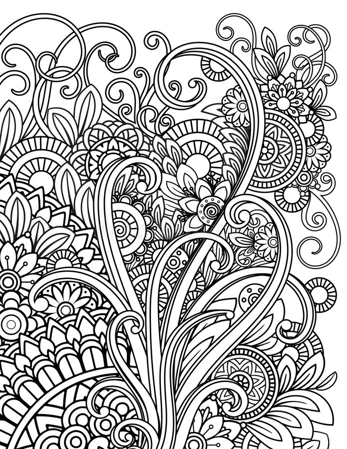 full page flower mandala coloring pages