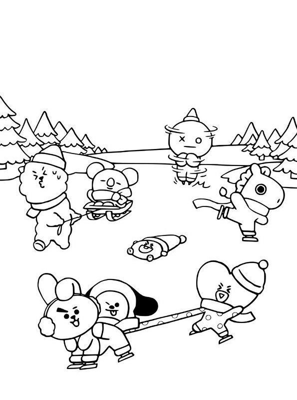 fun coloring pages winter