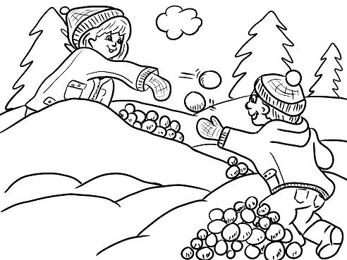 fun winter coloring pages