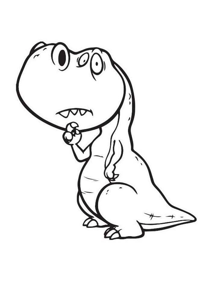 funny dinosaur coloring pages