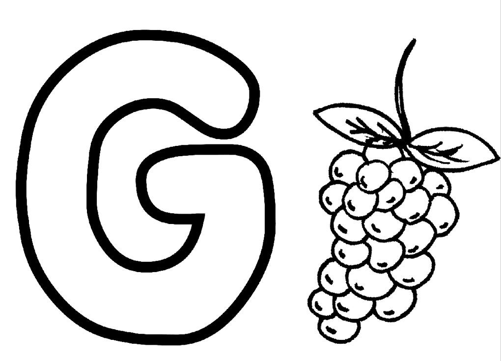 G Coloring Page