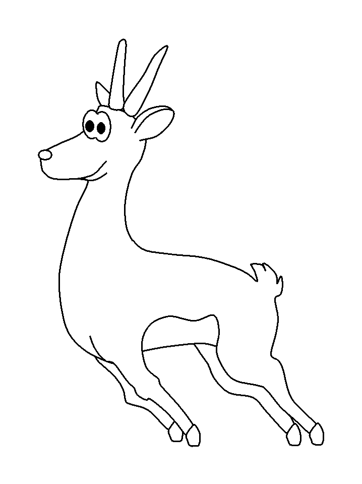 Gazelle Coloring Pages