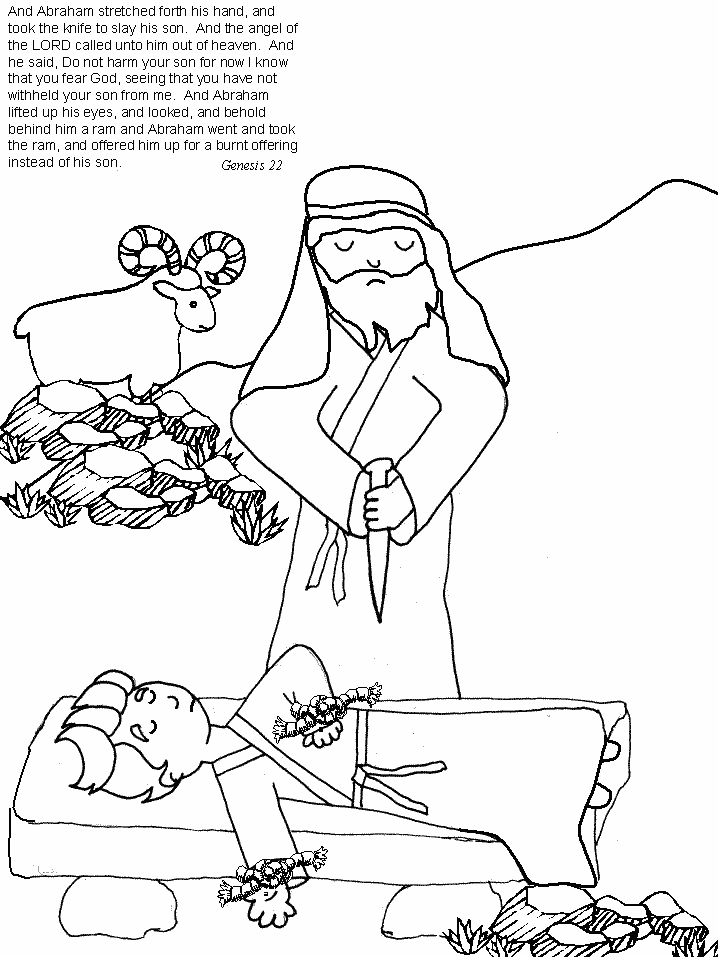 Genesis Bible Coloring Page