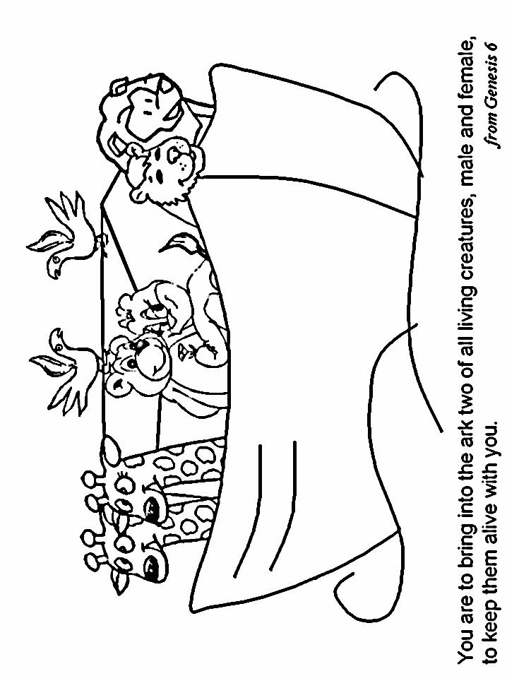 Genesis Bible Coloring Page Printable