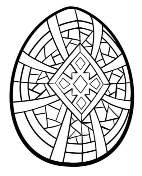 Geometric design easter egg