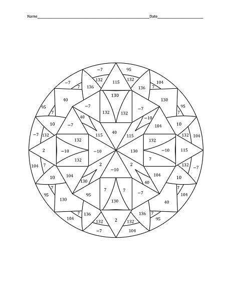 Geometry Math Coloring Pages