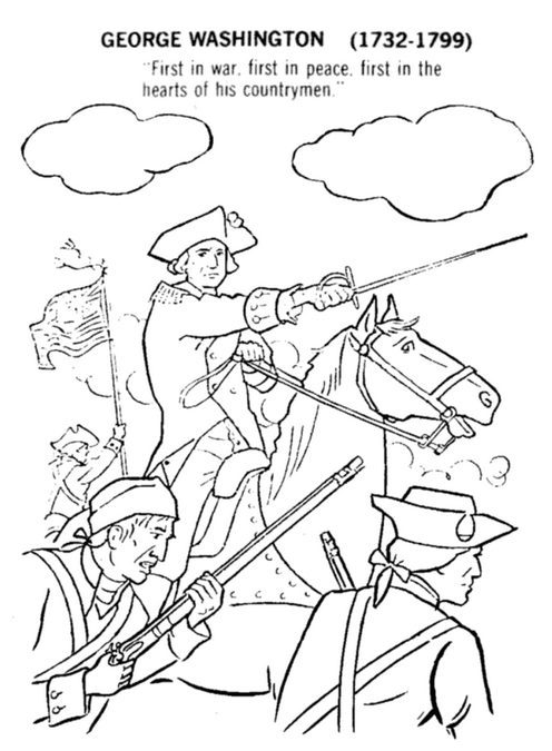 George Washington Coloring Page