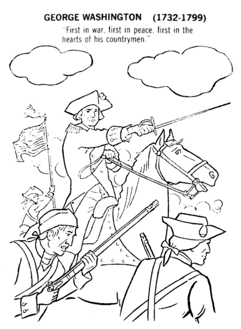 George Washington Coloring Page