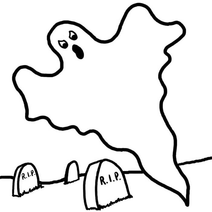 Ghost Coloring Page