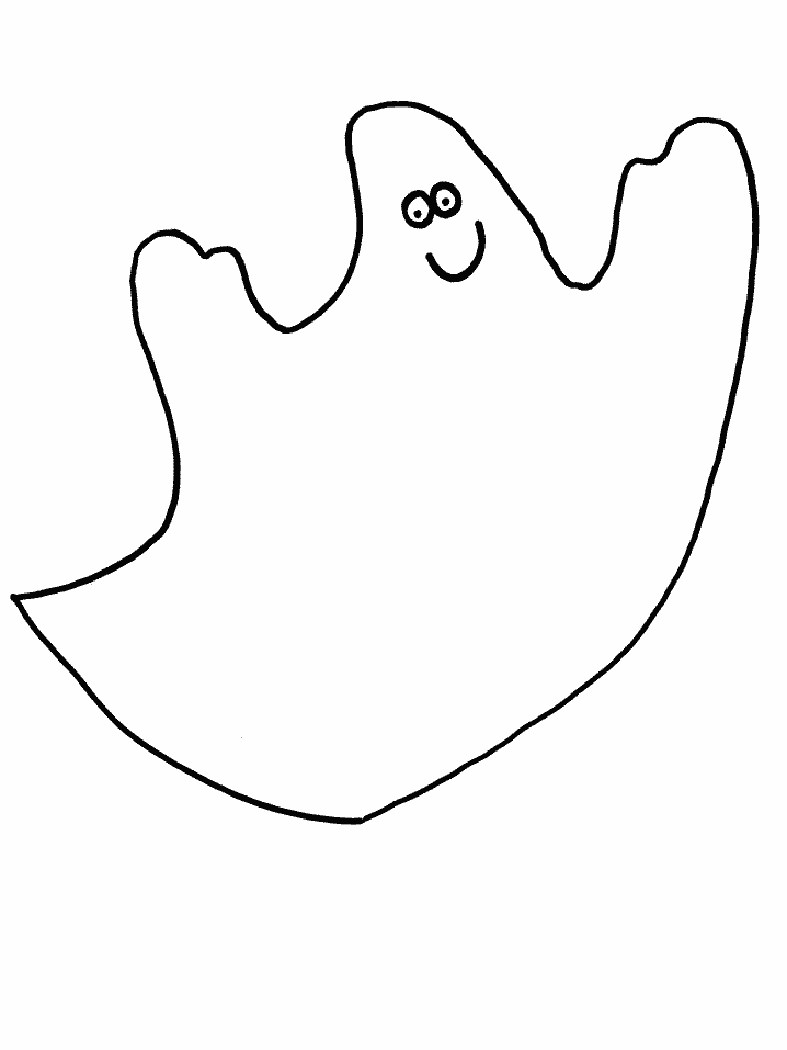 Ghost Halloween Coloring Page