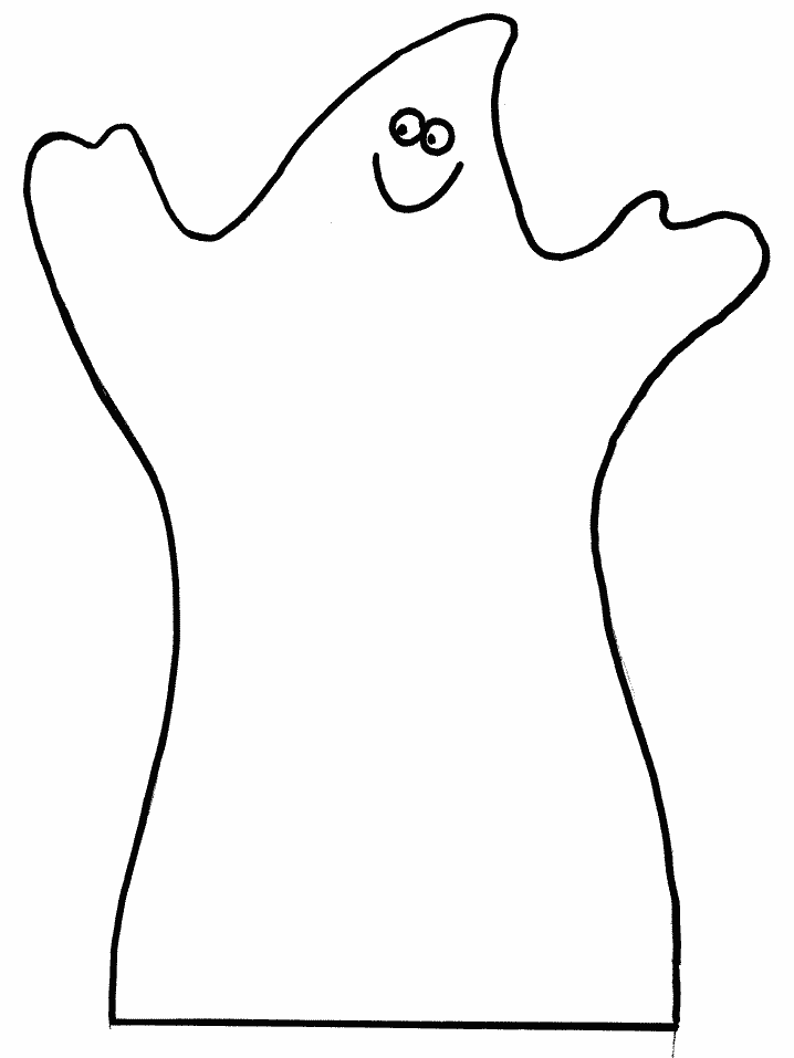 Ghost Coloring Page For Kids