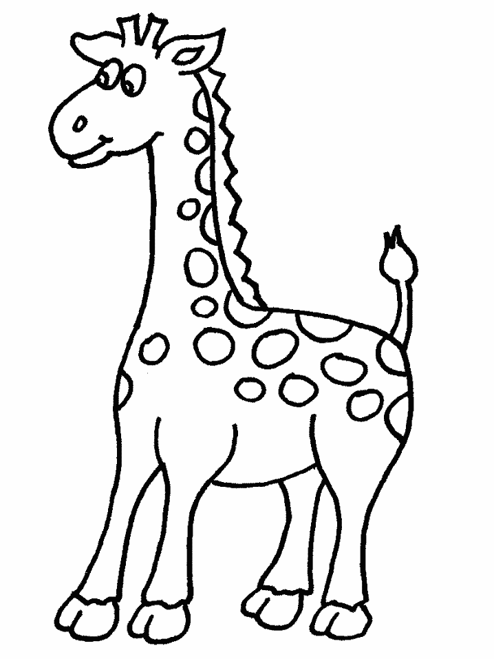 Cute Coloring Pages of Giraffe