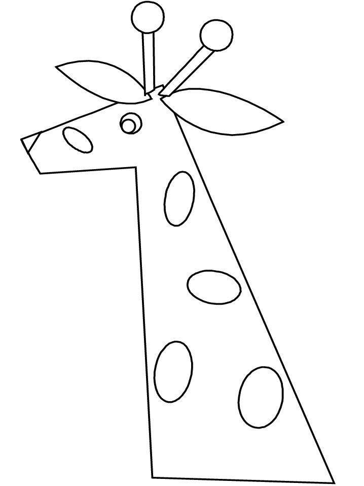 Giraffe Coloring Page Printable