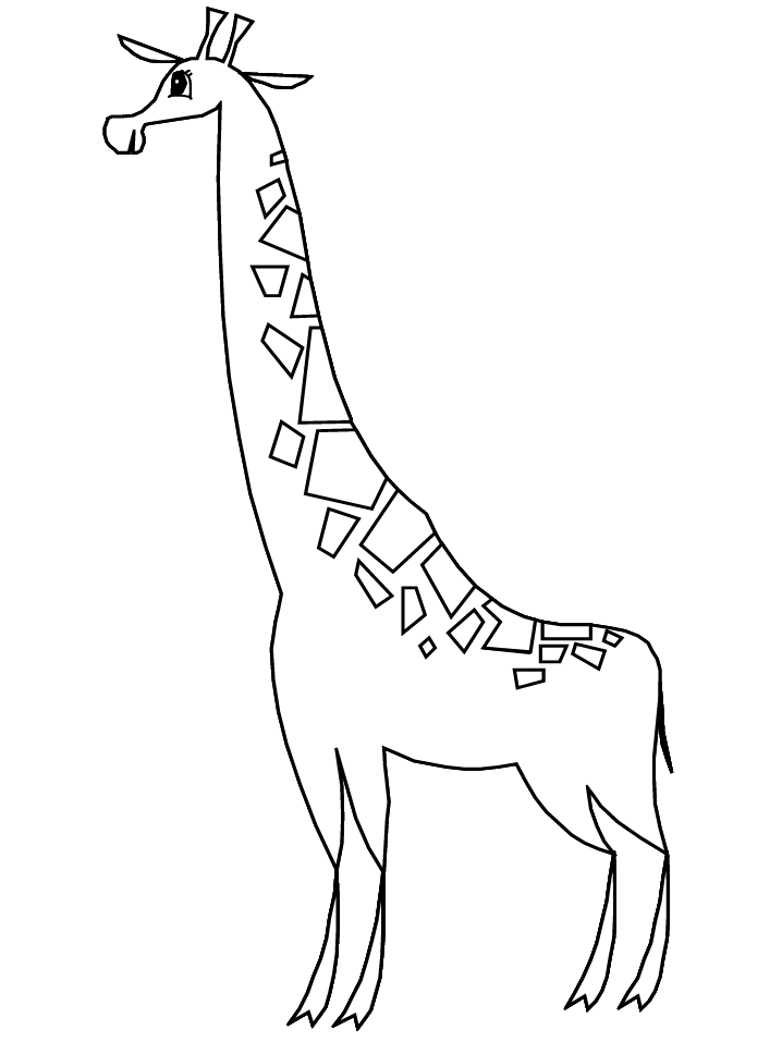 Printable Giraffe Coloring Page