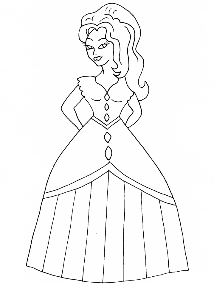 Girl Coloring Page Printable