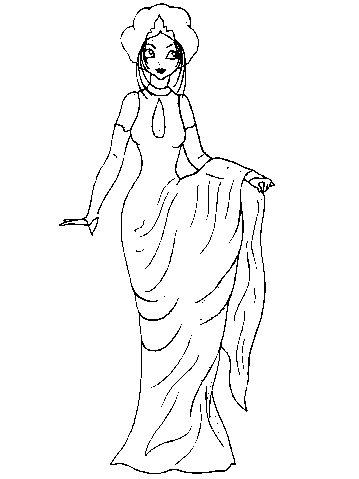 Girl Coloring Page Printable Free