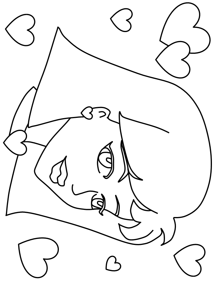 Charming Girl Coloring Pages