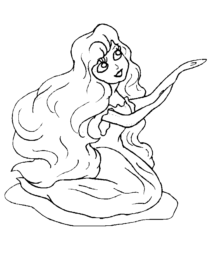 Asking Girl Coloring Pages