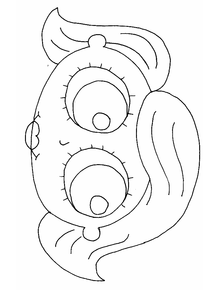 Girl Head Coloring Pages