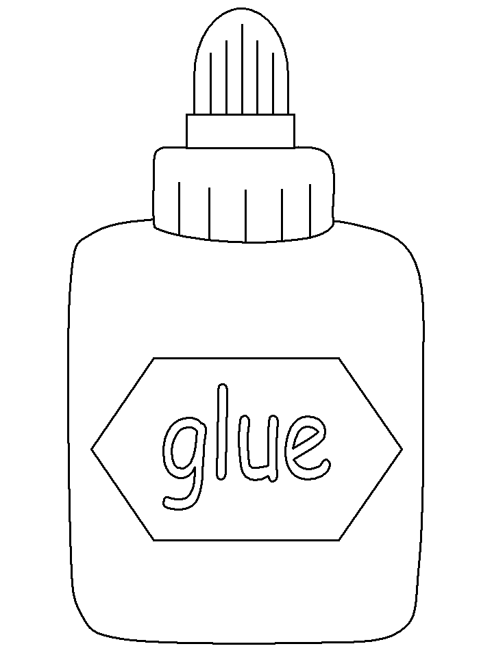 Glue School Coloring Pages