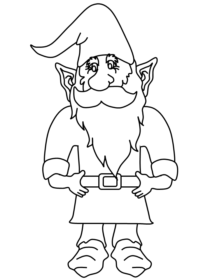 Gnome Fantasy Coloring Pages