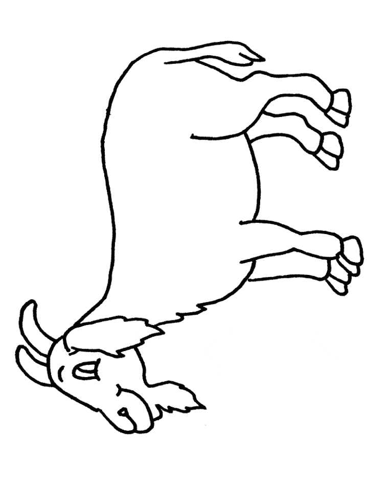 Billy Goat Coloring Page