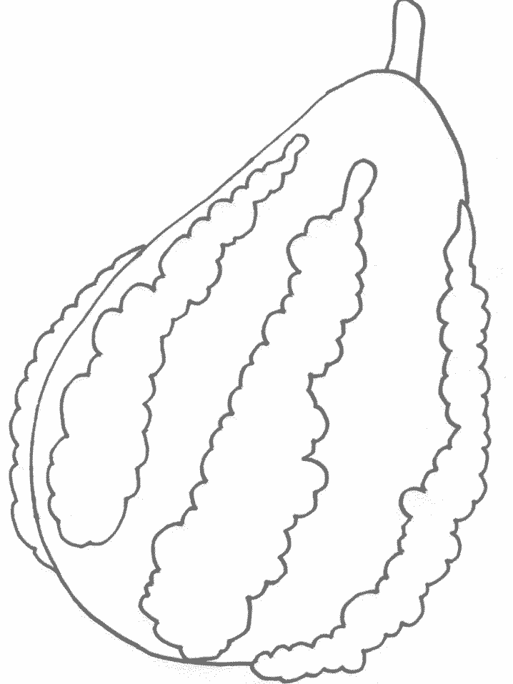 Gourd Fruit Coloring Page