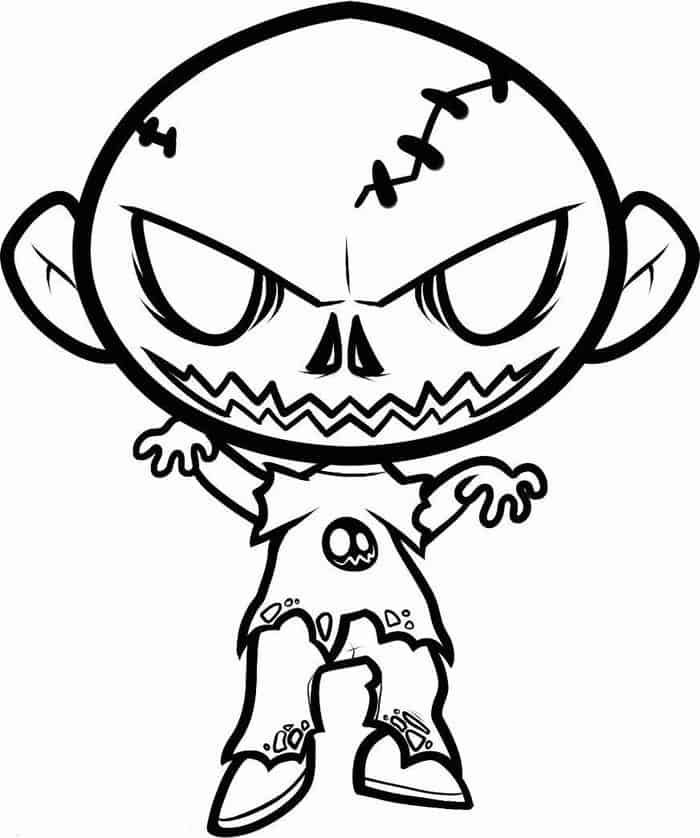 grappling peahead zombie coloring pages