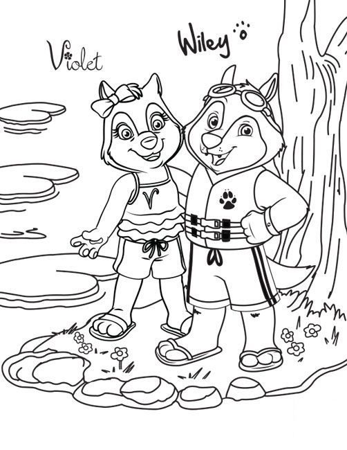 great wolf lodge water park printable coloring pages