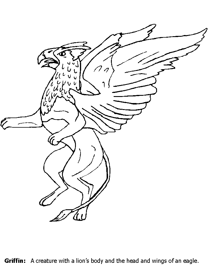 Griffin Greek Coloring Pages