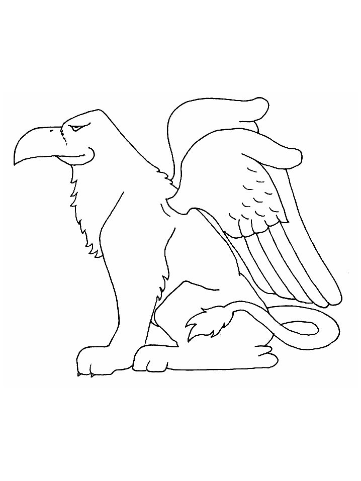 Griffin Greek Coloring Page