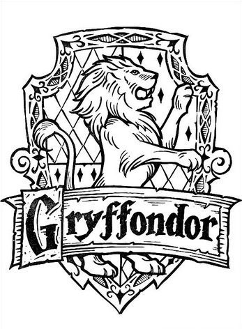 Gryffondor coloring page