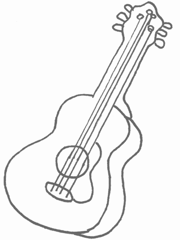 Guitar Music Coloring Pages