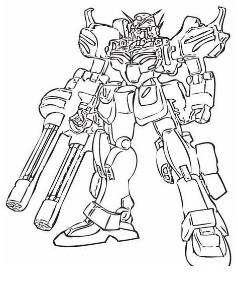 Gundam Coloring Pages Printable Free