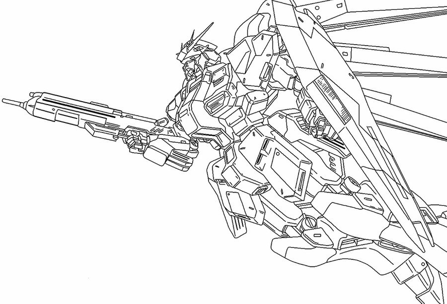 Gundam Coloring Page Printable