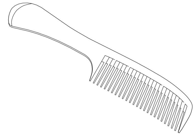 Hair Comb coloring page