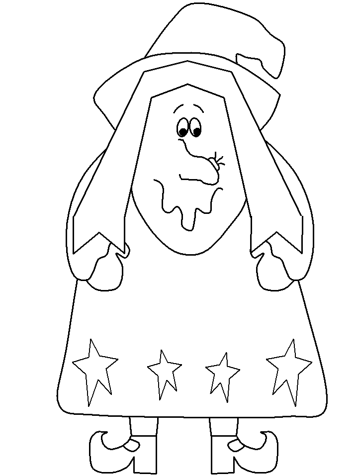 Halloween Witch Coloring Page