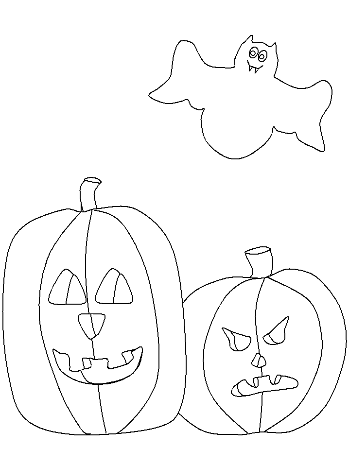 Pumpkin face coloring page