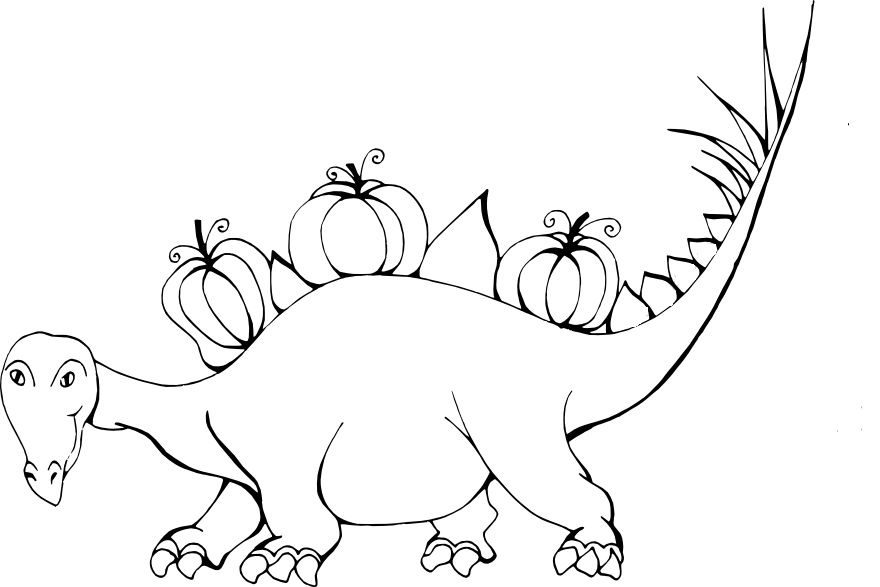 halloween dinosaur coloring pages