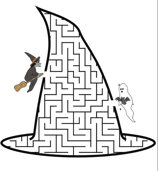 Halloween witch maze