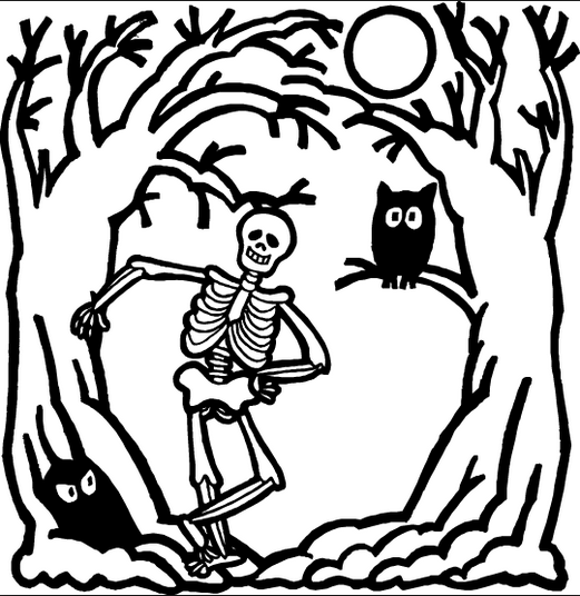 Halloween Night coloring page