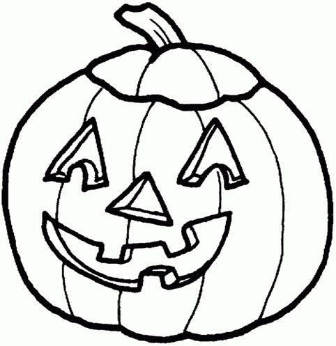 Halloween pumpkin coloring page