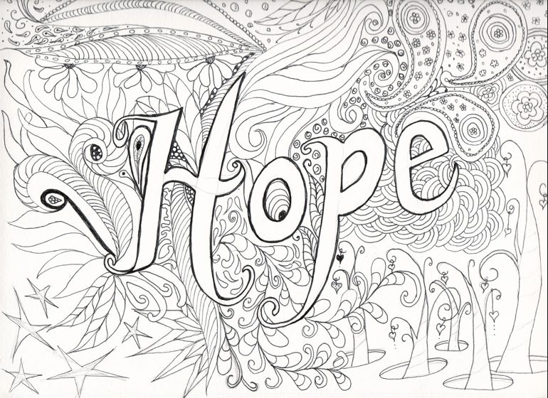 Hard coloring page