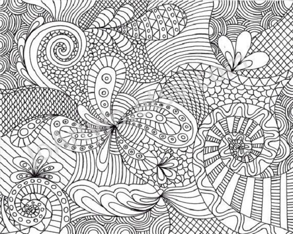 Hard Abstract Coloring Pages