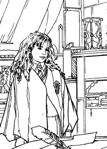 Harry Potter Coloring Page Printable