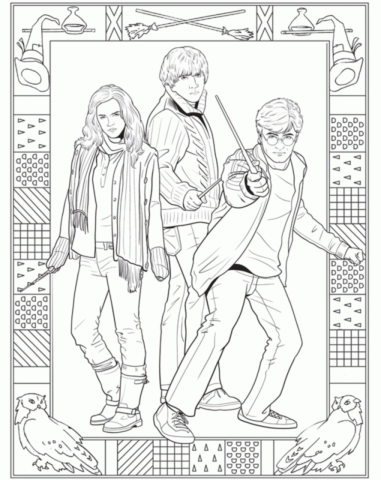 Harry Potter Coloring Pages Printable